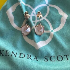 Kendra Scott Gold Jordy Earrings with Ivory Mother-of-Pearl